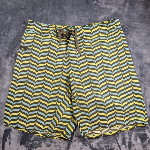 Patagonia Other - Patagonia Swimming Trunks Mens 34x9 Multi-Colored Geometric Board Shorts